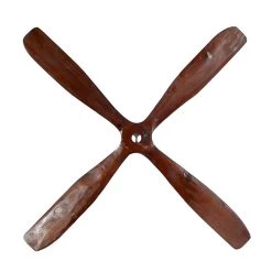 Hot Sale 👍 44" Brown Wood Industrial Propeller Wall Decor by Ivory and Iris 🎉 -Cheap Ivory and Iris Store D365356S 3