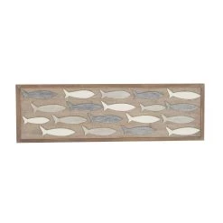 Buy 🤩 42" Gray Wood Coastal Wall Decor by Ivory and Iris 🌟