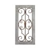 Coupon 🛒 20" Gray Traditional Ornamental Wood Wall Decor by Ivory and Iris 😉