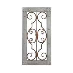 Coupon 🛒 20" Gray Traditional Ornamental Wood Wall Decor by Ivory and Iris 😉