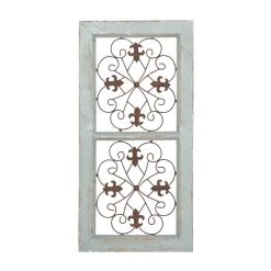 Outlet 🛒 31" Green Rustic Ornamental Metal Wall Decor by Ivory and Iris 🔥