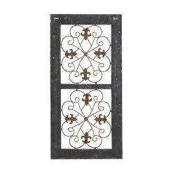 Outlet 🛒 31" Green Rustic Ornamental Metal Wall Decor by Ivory and Iris 🔥 -Cheap Ivory and Iris Store D365367S 5