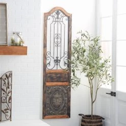Outlet 🛒 72" Brown Wood Rustic Ornamental Wall Decor by Ivory and Iris 🥰 -Cheap Ivory and Iris Store D365375S 9