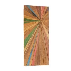 Deals 🎁 39" Brown Rustic Abstract Teak Wood Wall Decor by Ivory and Iris 👏 -Cheap Ivory and Iris Store D365380S 3