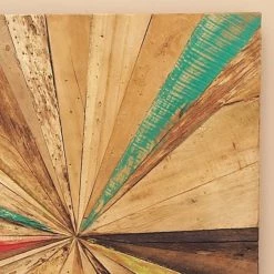 Deals 🎁 39" Brown Rustic Abstract Teak Wood Wall Decor by Ivory and Iris 👏 -Cheap Ivory and Iris Store D365380S 4