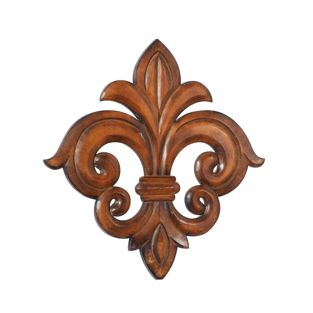 Best Pirce π 24" Brown Traditional Ornamental Wood Wall Decor by Ivory and Iris β 2 Best Pirce π 24" Brown Traditional Ornamental Wood Wall Decor by Ivory and Iris β - Image 2