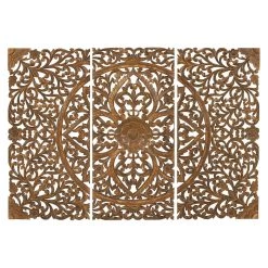 Wholesale 🧨 48" Brown Wood Traditional Wall Decor, 3ct. by Ivory and Iris ❤️