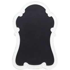 Coupon ⭐ 31" White Wood Vintage Chalkboard Wall Decor by Ivory and Iris ❤️