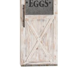 Best Sale 🔔 47" Black Wood Farm Fresh Eggs Wall Decor by Ivory and Iris ⌛ -Cheap Ivory and Iris Store D365385S 5