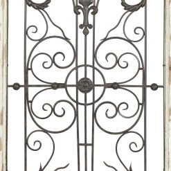 Buy ❤️ 51" White Metal Rustic Ornamental Wall Decor by Ivory and Iris 🥰 -Cheap Ivory and Iris Store D365389S 4