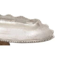 Cheap 🤩 30" Silver Aluminum Tray with Stand by Ivory and Iris 👏 -Cheap Ivory and Iris Store D365406S 4