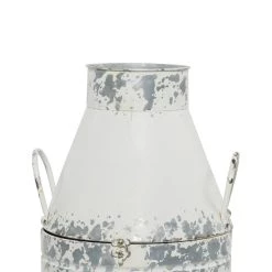 Top 10 ✔️ Distressed White Metal Farmhouse Decorative Jar, 2ct. by Ivory and Iris ❤️ -Cheap Ivory and Iris Store D365407S 5