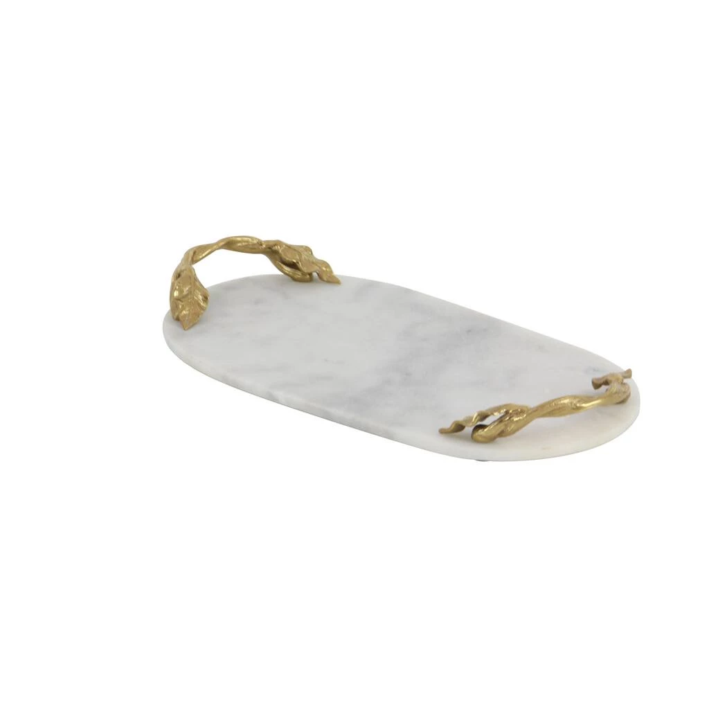 Outlet π― 20" White Marble Natural Serving Tray by Ivory and Iris π 2 Outlet π― 20" White Marble Natural Serving Tray by Ivory and Iris π - Image 2