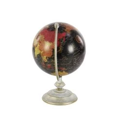 Best deal 🧨 18" Black Metal Rustic Globe by Ivory and Iris ✨ -Cheap Ivory and Iris Store D365409S 4
