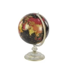 Best deal 🧨 18" Black Metal Rustic Globe by Ivory and Iris ✨ -Cheap Ivory and Iris Store D365409S 5