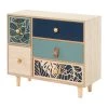 Cheapest 👍 12" Blue Wood Eclectic Jewelry Box by Ivory and Iris ✔️