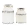 Buy 🥰 White Metal Farmhouse Decorative Jar Set by Ivory and Iris 🧨