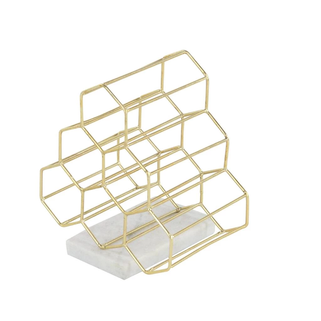 Promo π€© 13" Gold Metal Modern Wine Holder Rack by Ivory and Iris π 4 Promo π€© 13" Gold Metal Modern Wine Holder Rack by Ivory and Iris π - Image 4