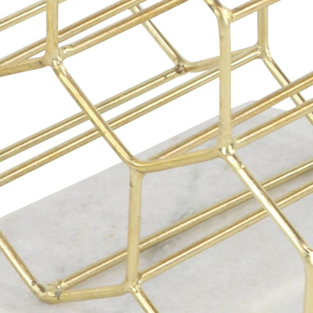 Promo π€© 13" Gold Metal Modern Wine Holder Rack by Ivory and Iris π 5 Promo π€© 13" Gold Metal Modern Wine Holder Rack by Ivory and Iris π - Image 5