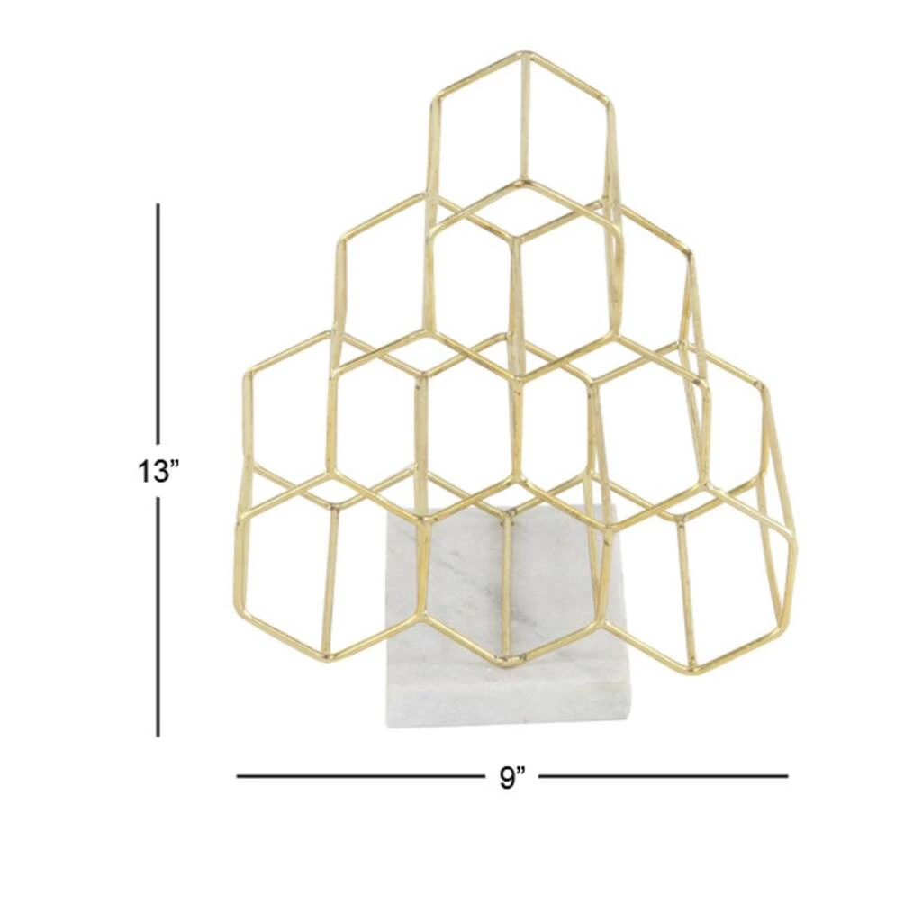 Promo π€© 13" Gold Metal Modern Wine Holder Rack by Ivory and Iris π 6 Promo π€© 13" Gold Metal Modern Wine Holder Rack by Ivory and Iris π - Image 6