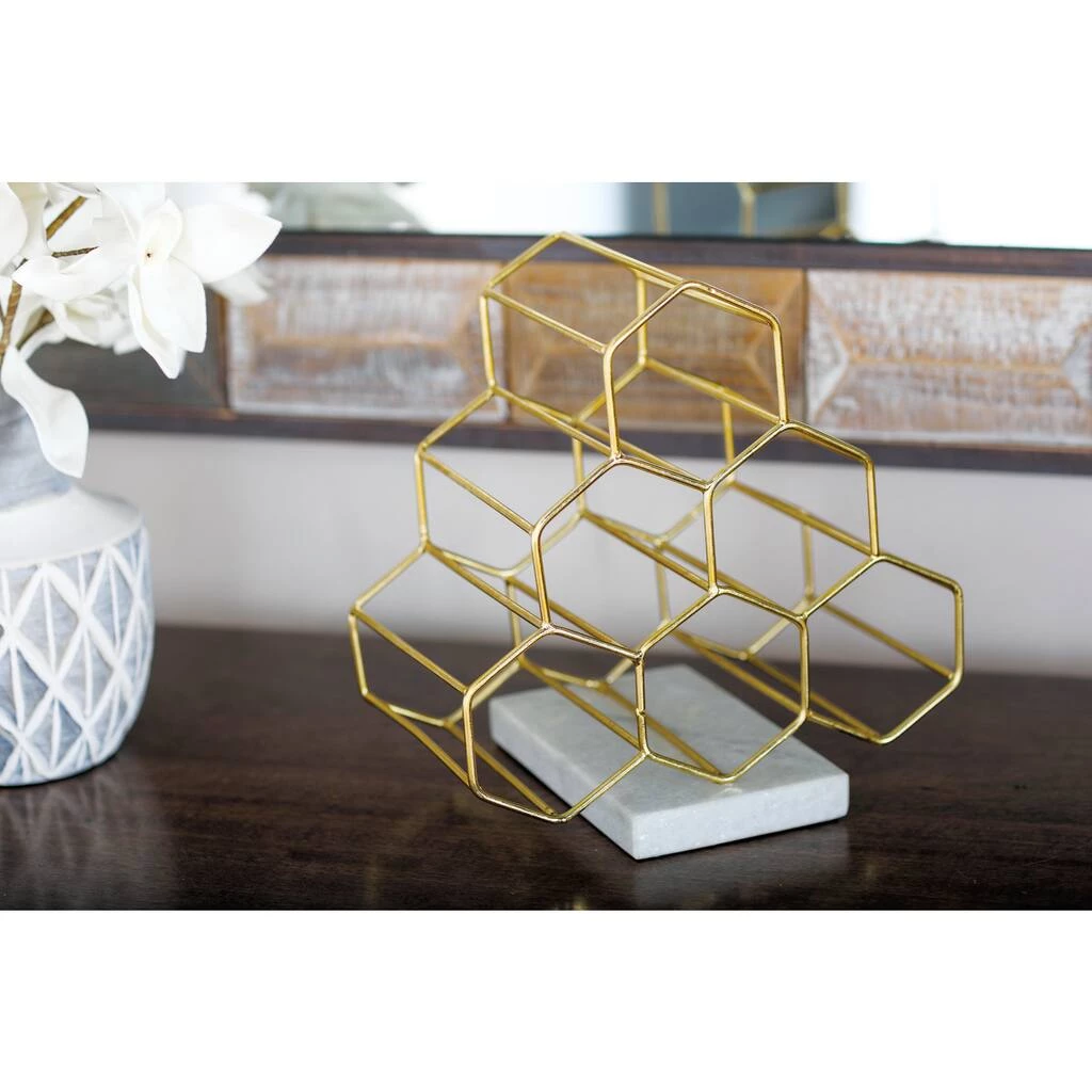 Promo π€© 13" Gold Metal Modern Wine Holder Rack by Ivory and Iris π 7 Promo π€© 13" Gold Metal Modern Wine Holder Rack by Ivory and Iris π - Image 7