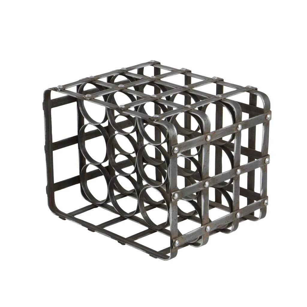 Top 10 ⭐ 16" Black Metal Industrial Wine Holder Rack by Ivory and Iris ⭐ 6 Top 10 ⭐ 16" Black Metal Industrial Wine Holder Rack by Ivory and Iris ⭐ - Image 6