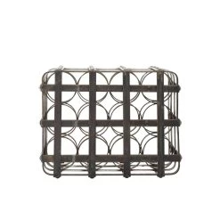 Top 10 ⭐ 16" Black Metal Industrial Wine Holder Rack by Ivory and Iris ⭐ 18 Top 10 ⭐ 16" Black Metal Industrial Wine Holder Rack by Ivory and Iris ⭐ -Cheap Ivory and Iris Store D365425S 9