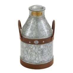 Hot Sale 🥰 17" Gray Decorative Farmhouse Can by Ivory and Iris 🥰