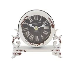 Coupon 🔔 7" Metal Vintage Clock Set by Ivory and Iris 🔥 -Cheap Ivory and Iris Store D365443S 6