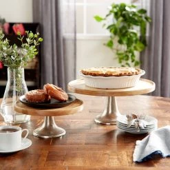 Best reviews of 👍 Brown Mango Wood & Metal Cake Stand Set by Ivory and Iris 🥰 -Cheap Ivory and Iris Store D365460S 8