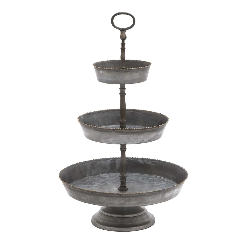 Coupon π₯ 22" Gray Iron Farmhouse 3 Tier Tray Stand by Ivory and Iris π 1 Coupon π₯ 22" Gray Iron Farmhouse 3 Tier Tray Stand by Ivory and Iris π