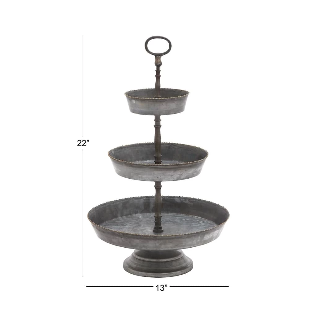 Coupon π₯ 22" Gray Iron Farmhouse 3 Tier Tray Stand by Ivory and Iris π 4 Coupon π₯ 22" Gray Iron Farmhouse 3 Tier Tray Stand by Ivory and Iris π - Image 4