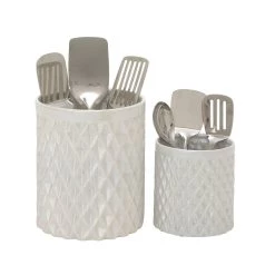 Cheap π Cream Stoneware Modern Decorative Jar Set by Ivory and Iris β¨ 8 Cheap π Cream Stoneware Modern Decorative Jar Set by Ivory and Iris β¨ -Cheap Ivory and Iris Store D365470S 1