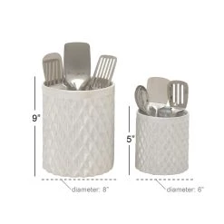 Cheap π Cream Stoneware Modern Decorative Jar Set by Ivory and Iris β¨ 10 Cheap π Cream Stoneware Modern Decorative Jar Set by Ivory and Iris β¨ -Cheap Ivory and Iris Store D365470S 5