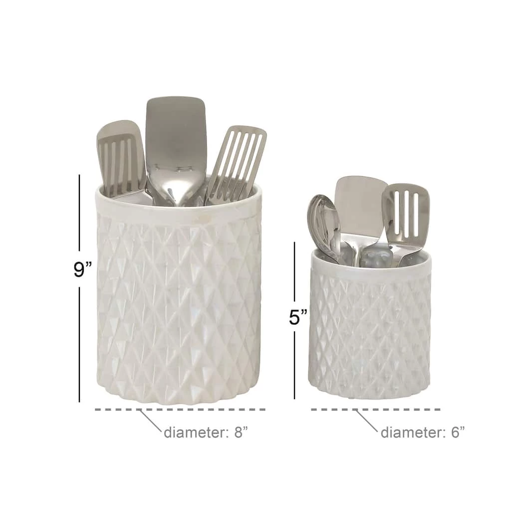 Cheap π Cream Stoneware Modern Decorative Jar Set by Ivory and Iris β¨ 5 Cheap π Cream Stoneware Modern Decorative Jar Set by Ivory and Iris β¨ - Image 5