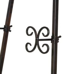 Deals 🌟 69'' Black Iron Traditional Easel by Ivory and Iris 🧨 -Cheap Ivory and Iris Store D365476S 4