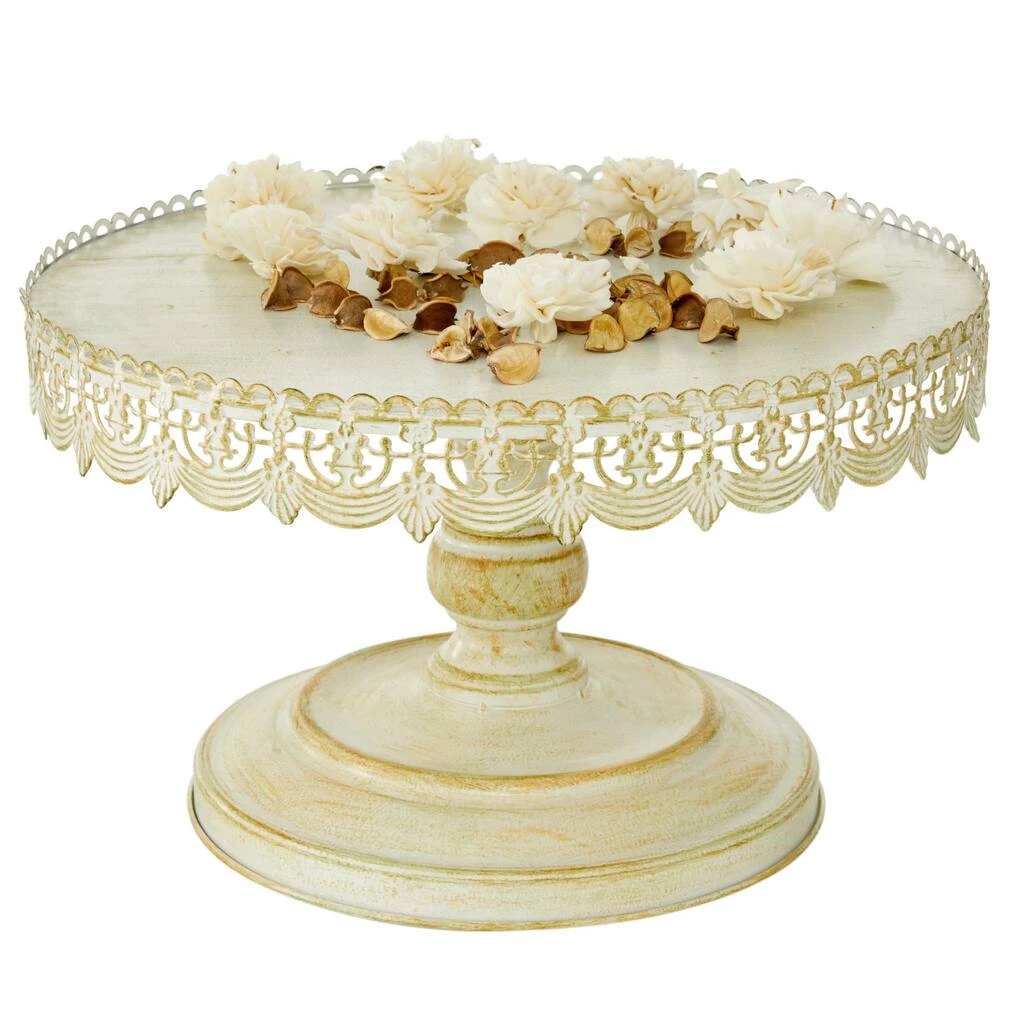 Best Pirce π€© 16" White Iron Farmhouse Cake Stand by Ivory and Iris π 2 Best Pirce π€© 16" White Iron Farmhouse Cake Stand by Ivory and Iris π - Image 2