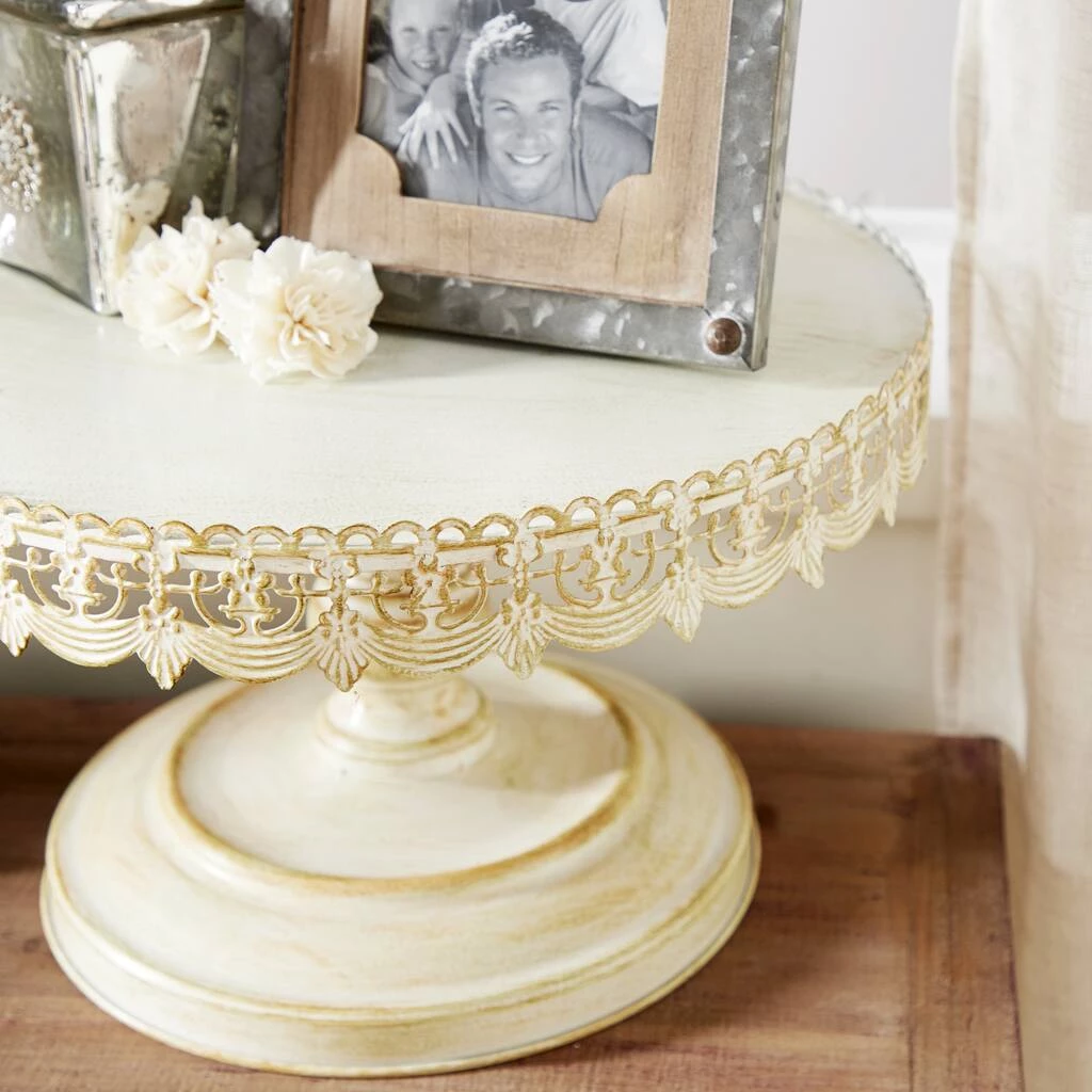 Best Pirce π€© 16" White Iron Farmhouse Cake Stand by Ivory and Iris π 3 Best Pirce π€© 16" White Iron Farmhouse Cake Stand by Ivory and Iris π - Image 3