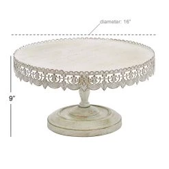 Best Pirce π€© 16" White Iron Farmhouse Cake Stand by Ivory and Iris π 12 Best Pirce π€© 16" White Iron Farmhouse Cake Stand by Ivory and Iris π -Cheap Ivory and Iris Store D365479S 6