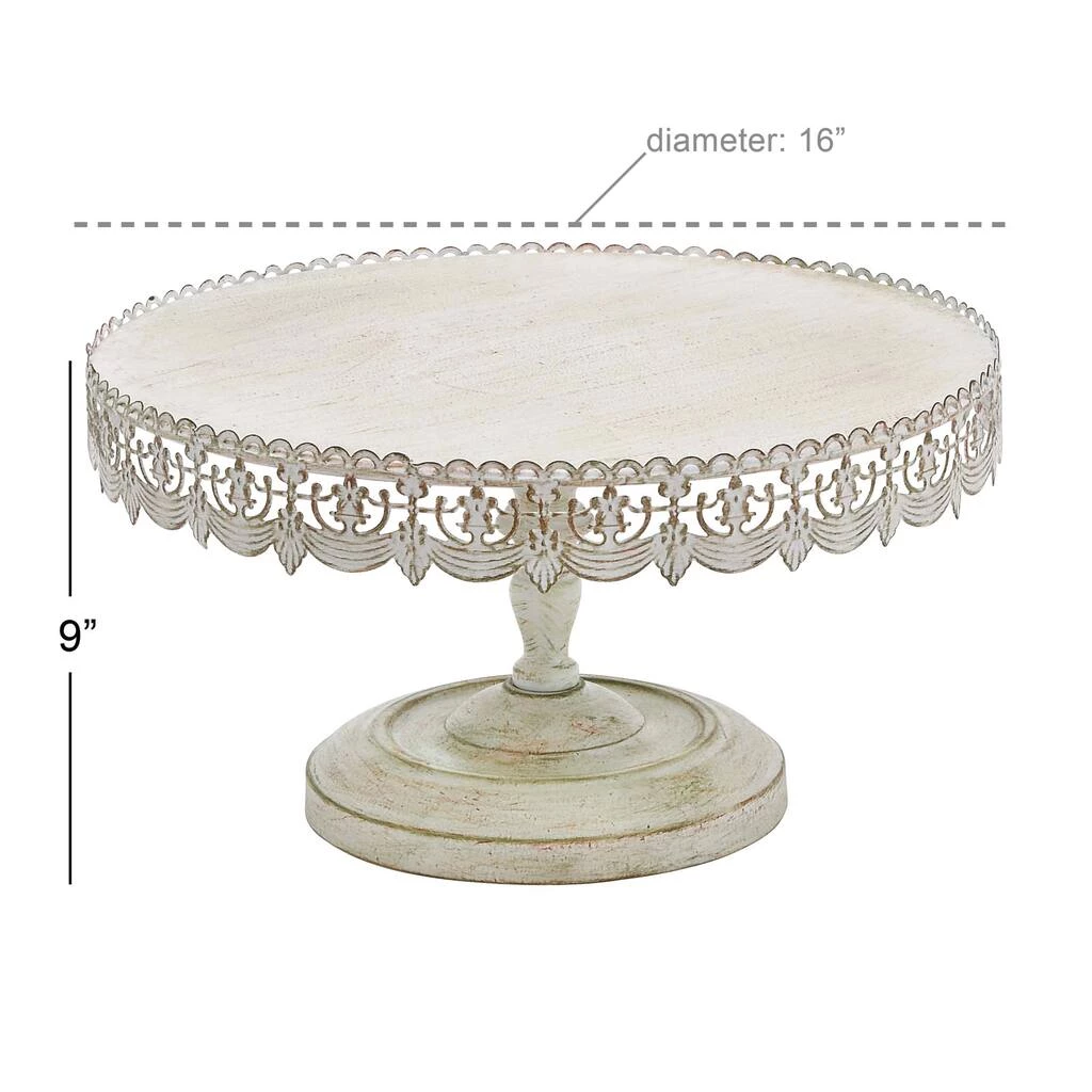 Best Pirce π€© 16" White Iron Farmhouse Cake Stand by Ivory and Iris π 6 Best Pirce π€© 16" White Iron Farmhouse Cake Stand by Ivory and Iris π - Image 6