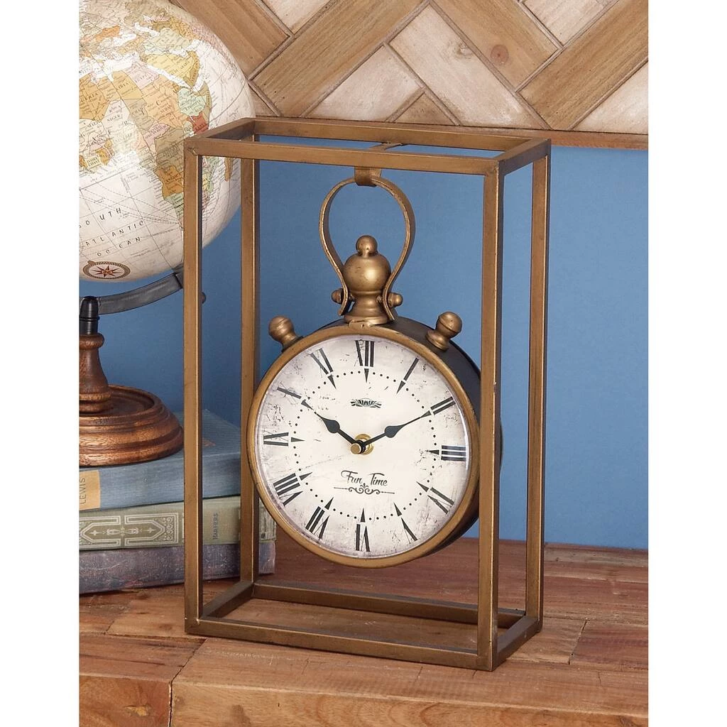 Brand new π₯ 13" Bronze Metal Vintage Clock by Ivory and Iris 𧨠8 Brand new π₯ 13" Bronze Metal Vintage Clock by Ivory and Iris 𧨠- Image 8