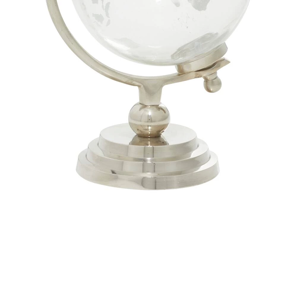 Brand new 🧨 11" Silver Glass Traditional Globe by Ivory and Iris 🔥 5 Brand new 🧨 11" Silver Glass Traditional Globe by Ivory and Iris 🔥 - Image 5