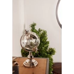 Brand new 🧨 11" Silver Glass Traditional Globe by Ivory and Iris 🔥 13 Brand new 🧨 11" Silver Glass Traditional Globe by Ivory and Iris 🔥 -Cheap Ivory and Iris Store D365491S 7