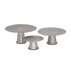 Best deal 😍 Gray Metal Farmhouse Cake Stand Set by Ivory and Iris ✔️