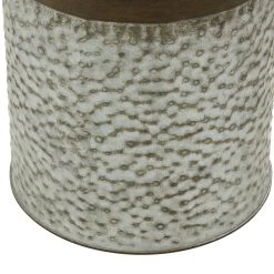 Buy 🔥 12" Gray Decorative Tin Milk Can by Ivory and Iris 😍 -Cheap Ivory and Iris Store D365495S 5