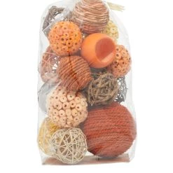 Discount ✨ Orange & Brown Country Orbs Vase Filler Set by Ivory and Iris 🧨 -Cheap Ivory and Iris Store D365498S 5