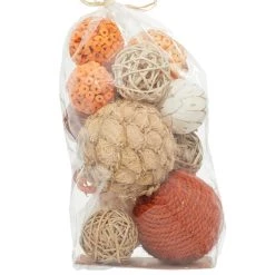Discount ✨ Orange & Brown Country Orbs Vase Filler Set by Ivory and Iris 🧨 -Cheap Ivory and Iris Store D365498S 6