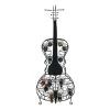 Best deal 🧨 68" Black Metal Cello-Shaped Wine Holder Rack by Ivory and Iris 🎉