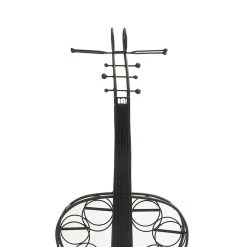 Best deal 🧨 68" Black Metal Cello-Shaped Wine Holder Rack by Ivory and Iris 🎉 -Cheap Ivory and Iris Store D365510S 9