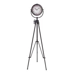 Brand new π€© 57" Black Metal Standing Industrial Clock by Ivory and Iris π€©